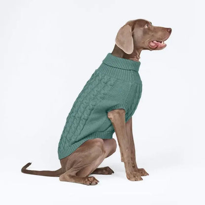 Spark Paws Ultra Soft Knit Dog Sweaters - Premium Cable Knit, Tailored Stretch Fit, Easy-Potty Design, Durable & Functional for French Bulldogs, Pitbulls, Pugs, Bulldogs