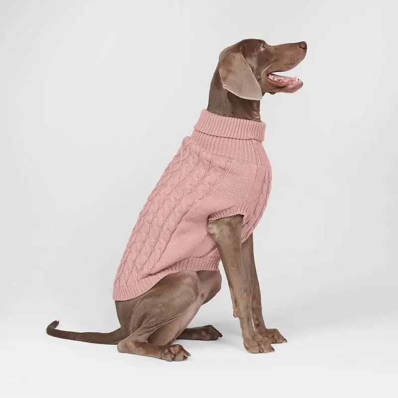 Spark Paws Ultra Soft Knit Dog Sweaters - Premium Cable Knit, Tailored Stretch Fit, Easy-Potty Design, Durable & Functional for French Bulldogs, Pitbulls, Pugs, Bulldogs